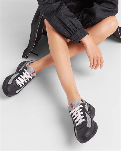 prada america's cup bike fabric sneakers - Prada America's Cup sneakers cheap.